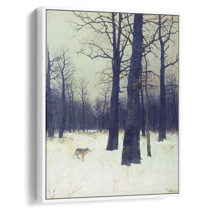 In the forest at winter (1885) by Isaac Levitan