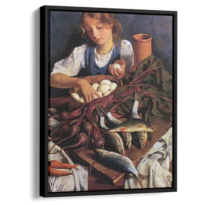 In the kitchen (1923) by Zinaida Serebriakova