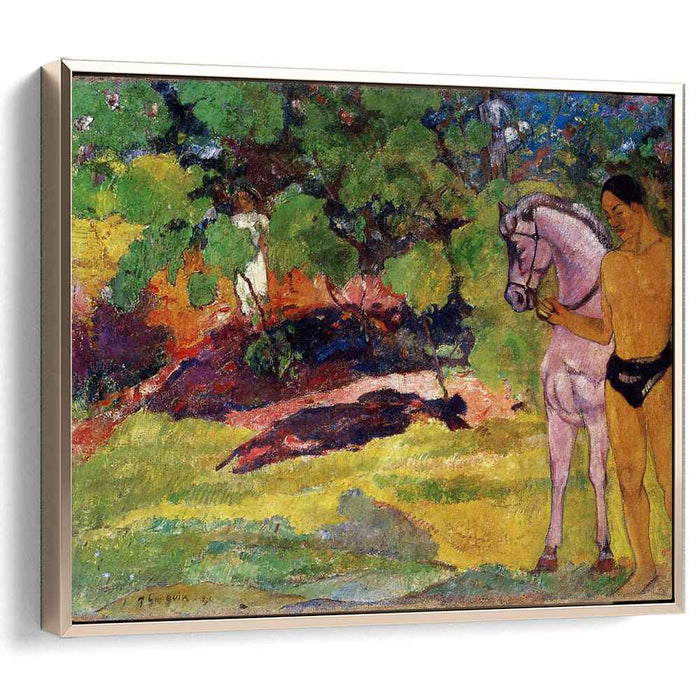 In the Vanilla Grove, Man and Horse (The Rendezvous) by Paul Gauguin