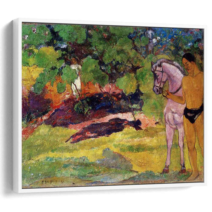 In the Vanilla Grove, Man and Horse (The Rendezvous) by Paul Gauguin