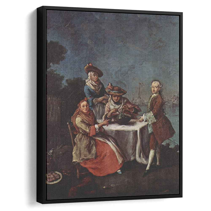 In The Vegetable Garden At The River Mouth by Pietro Longhi