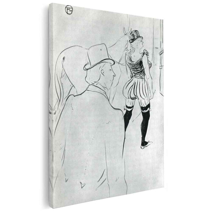 In the Wings at the Folies Berg re (1896) by Henri de Toulouse-Lautrec