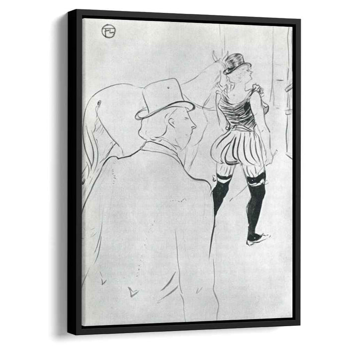 In the Wings at the Folies Berg re (1896) by Henri de Toulouse-Lautrec