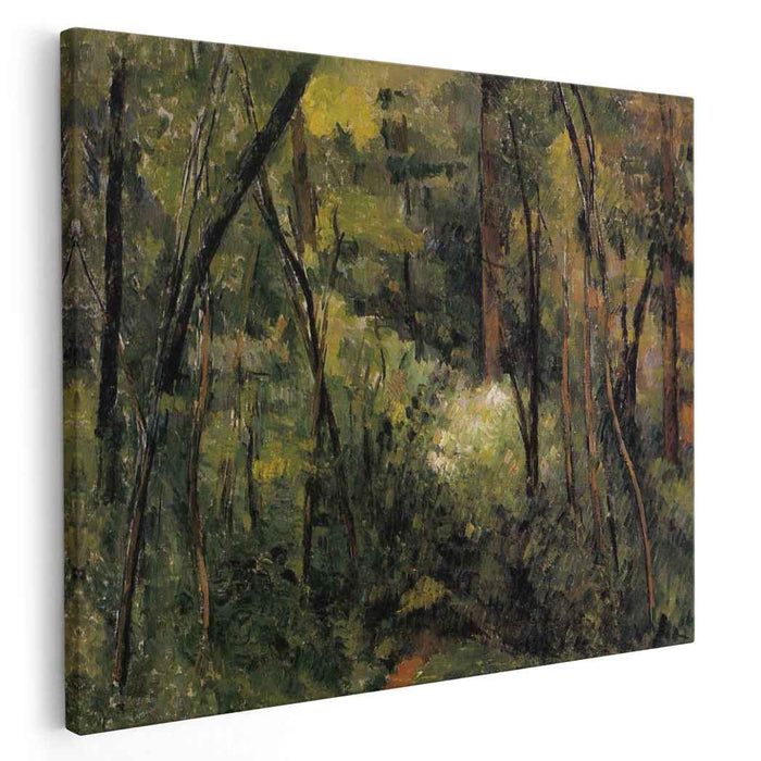 In the Woods (1885) by Paul Cezanne