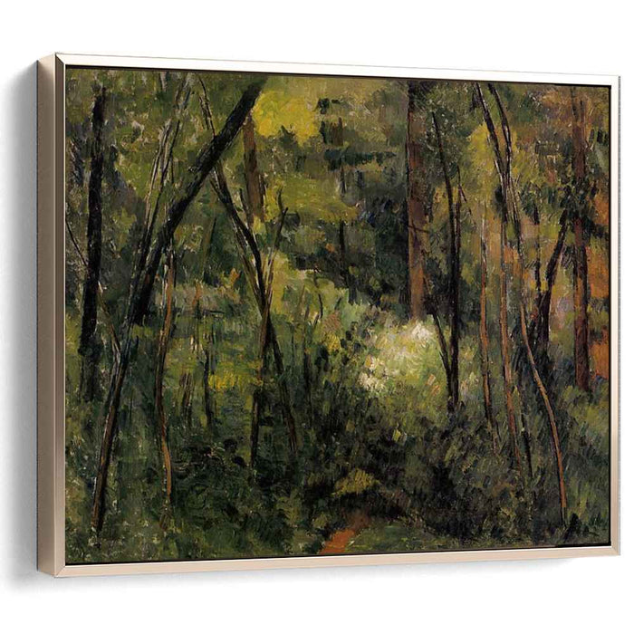 In the Woods (1885) by Paul Cezanne