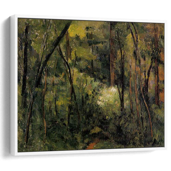 In the Woods (1885) by Paul Cezanne