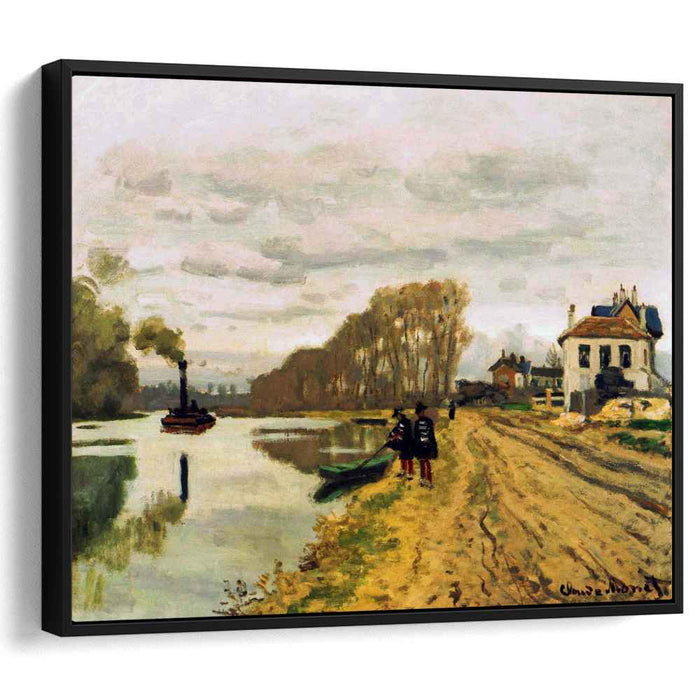 Infantry Guards Wandering along the River (1870) by Claude Monet