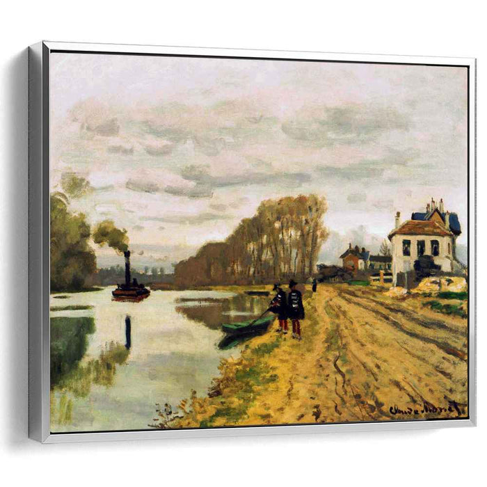 Infantry Guards Wandering along the River (1870) by Claude Monet