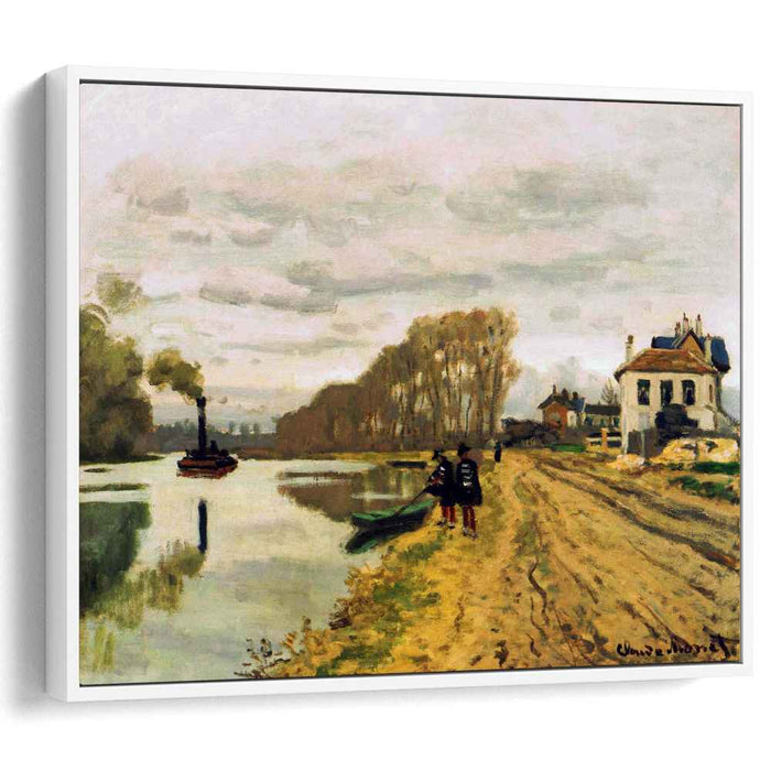 Infantry Guards Wandering along the River (1870) by Claude Monet