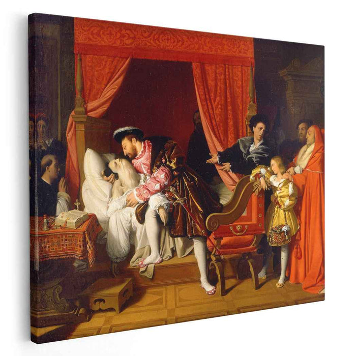 Death of Leonardo da Vinci (1818) by Jean Auguste Dominique Ingres