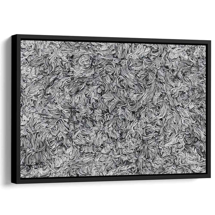 Echoes of Emotion: Intricate Abstract Expressionist Canvas Art Print