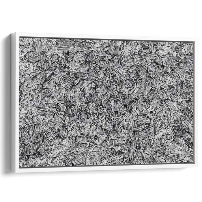 Echoes of Emotion: Intricate Abstract Expressionist Canvas Art Print