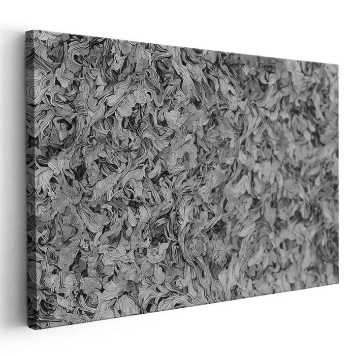 Whirlwind Patterns: Intricate Abstract Swirls Canvas Art Print