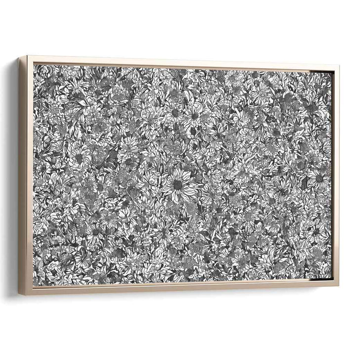 Ink Drawing Wild Flowers #105