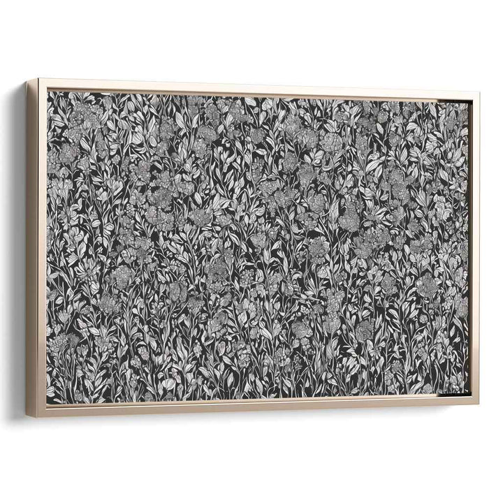 Petal Mosaic: Intricate Floral Canvas Art Print