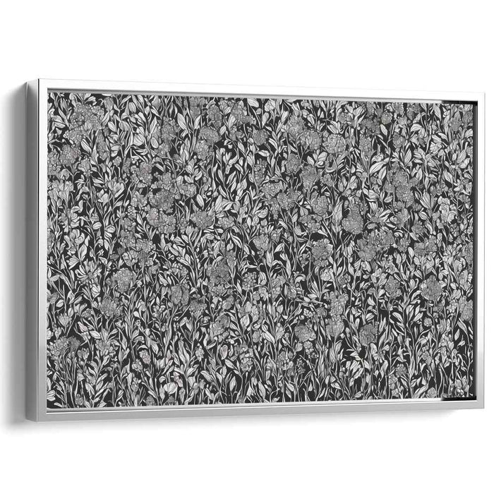 Petal Mosaic: Intricate Floral Canvas Art Print