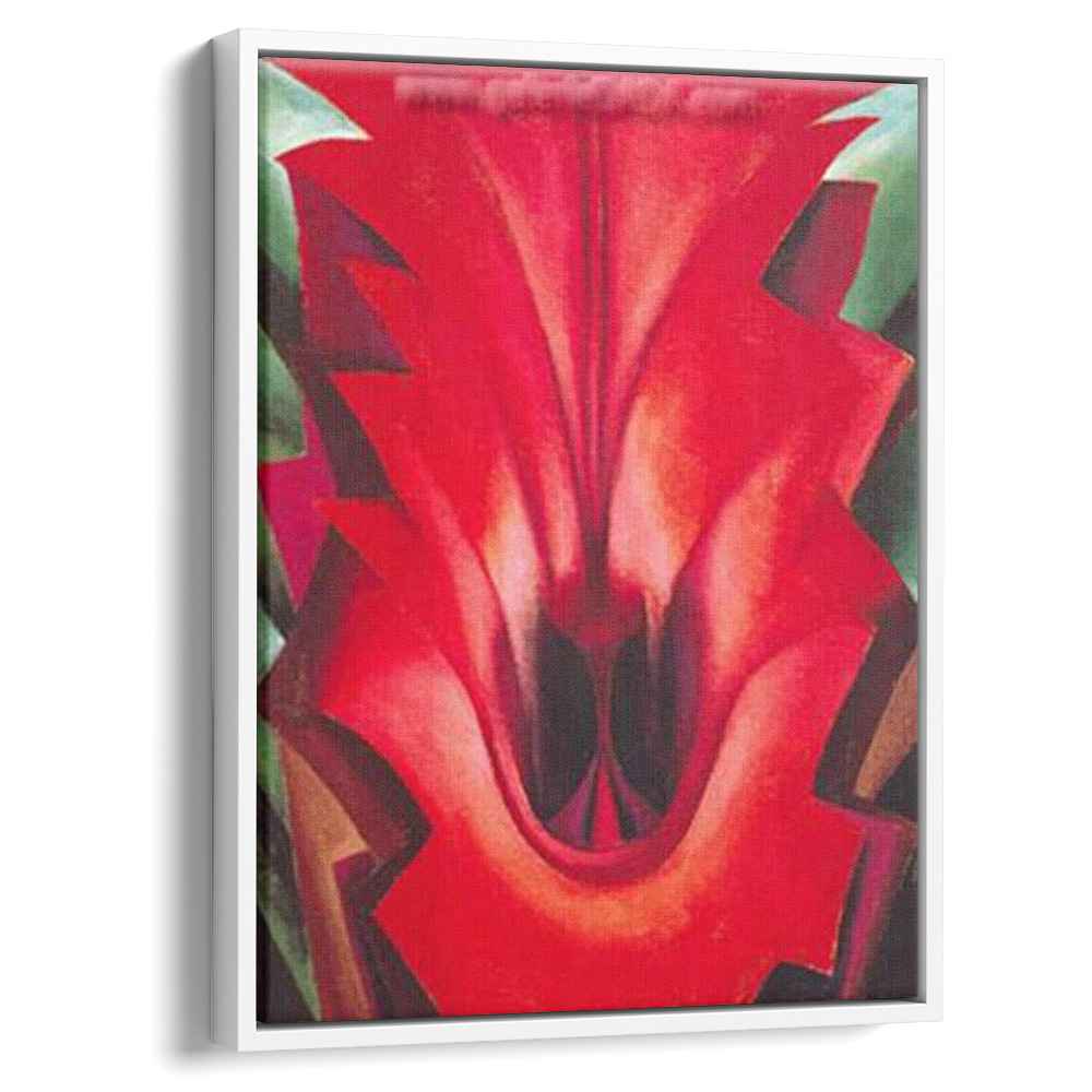 Inside Red Canna (1919) by Georgia O'Keeffe - Canvas Artwork — Kanvah