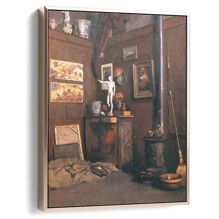 Interior of a Studio (1874) by Gustave Caillebotte