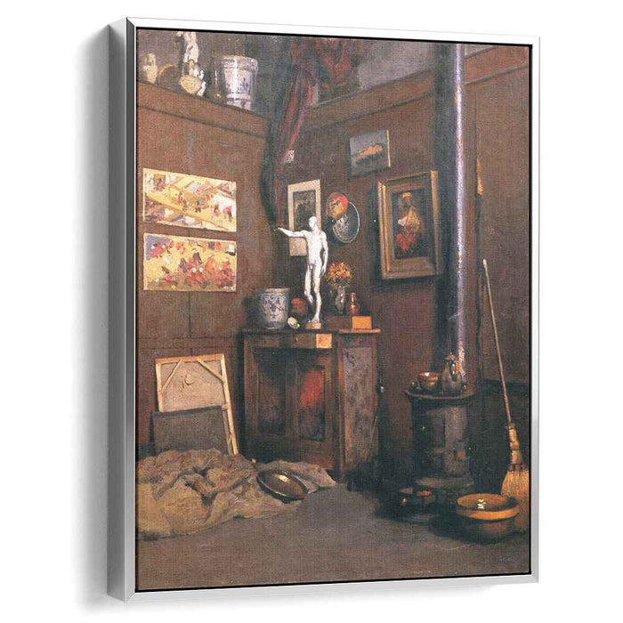 Interior of a Studio (1874) by Gustave Caillebotte