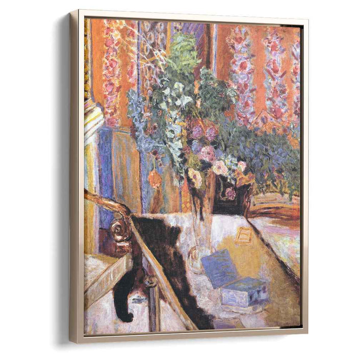 Interior with Flowers (1919) by Pierre Bonnard