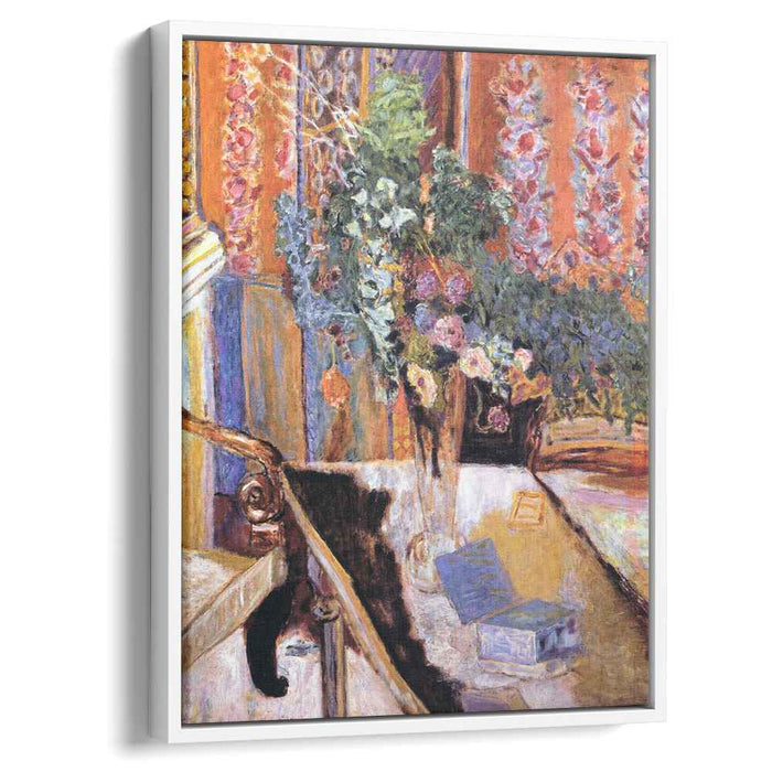 Interior with Flowers (1919) by Pierre Bonnard