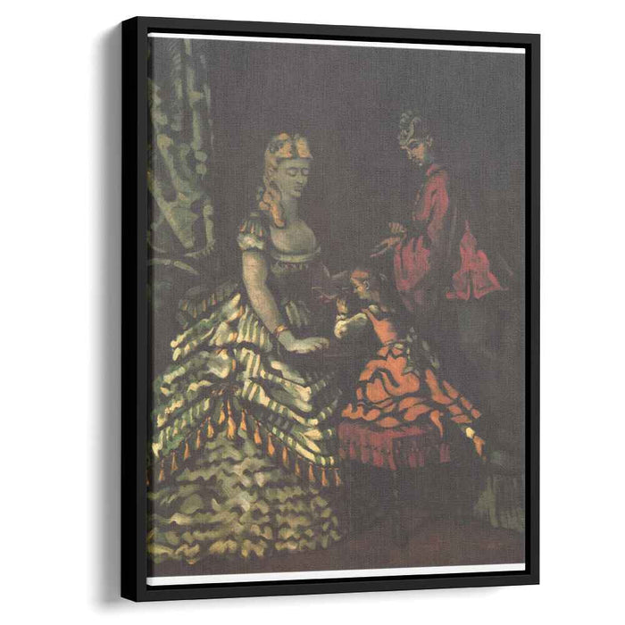 Interior with Two Women and a Child (1861) by Paul Cezanne