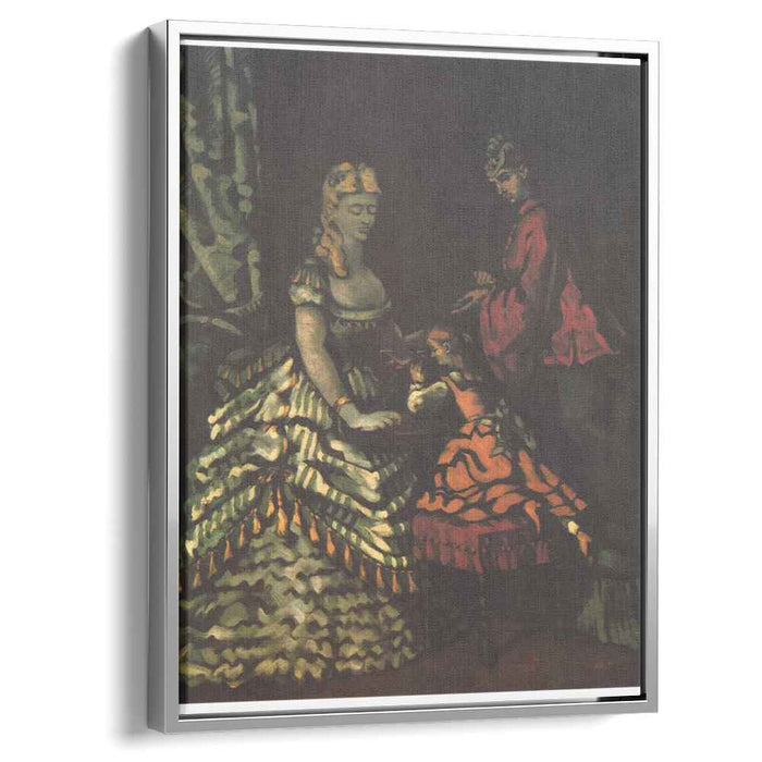 Interior with Two Women and a Child (1861) by Paul Cezanne