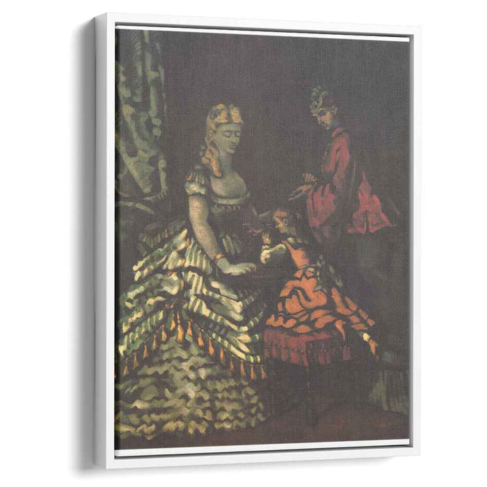 Interior with Two Women and a Child (1861) by Paul Cezanne