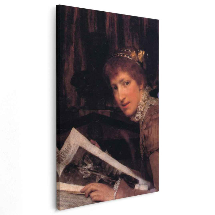 Interrupted (1880) by Sir Lawrence Alma-Tadema