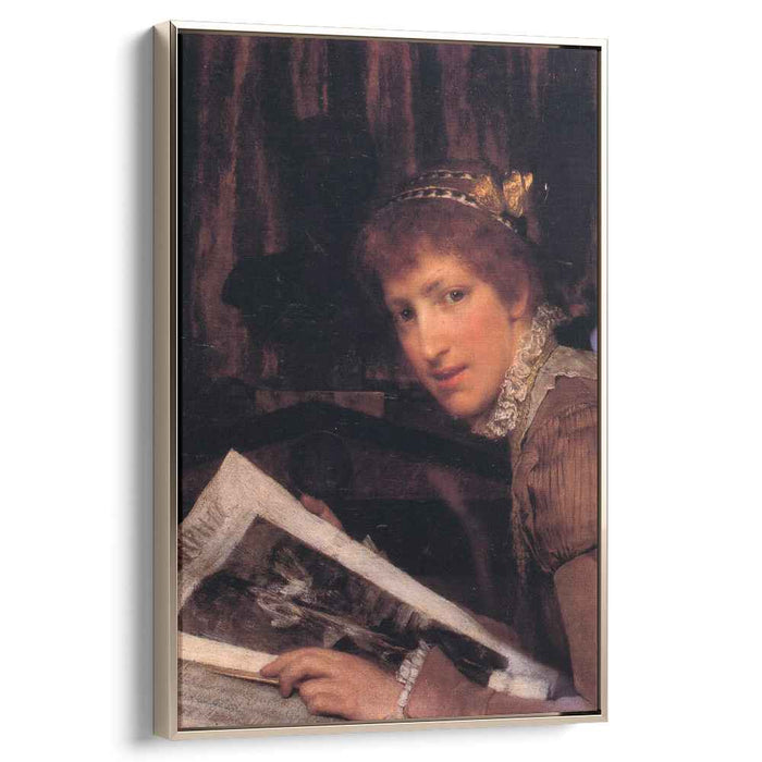 Interrupted (1880) by Sir Lawrence Alma-Tadema