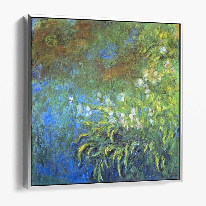 Iris at the Sea-Rose Pond (1917) by Claude Monet