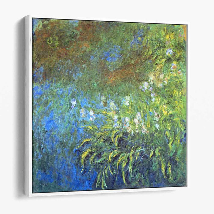 Iris at the Sea-Rose Pond (1917) by Claude Monet