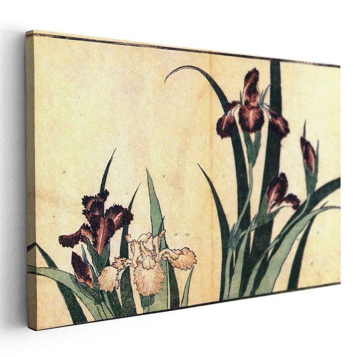 Irises by Katsushika Hokusai