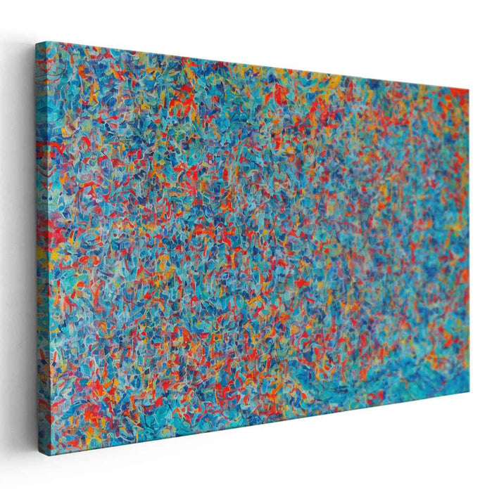 Turbulent Visions: Abstract Expressionist Canvas Art Print