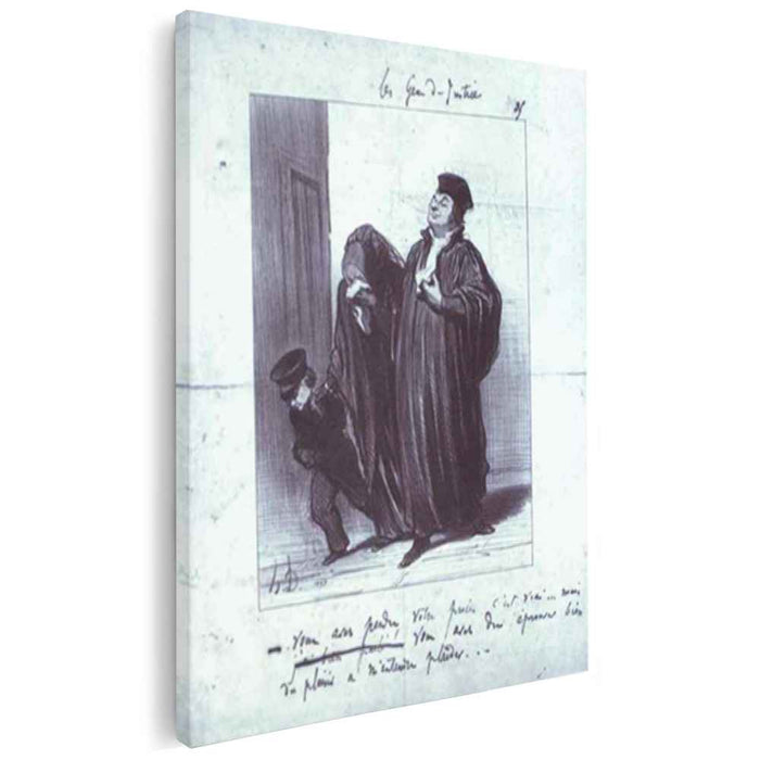 It's true you have lost your case... but you should have gotten a lot of pleasure hearing me plead [your case by Honore Daumier