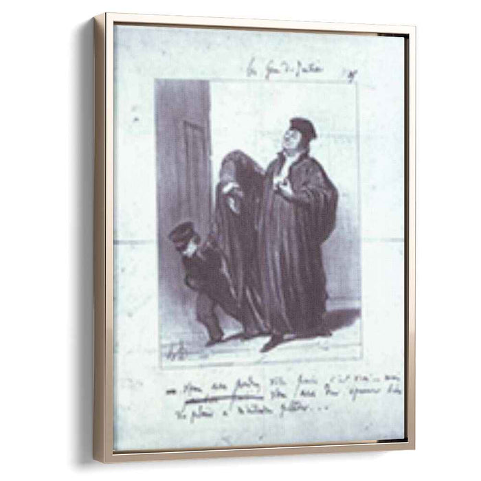 It's true you have lost your case... but you should have gotten a lot of pleasure hearing me plead [your case by Honore Daumier