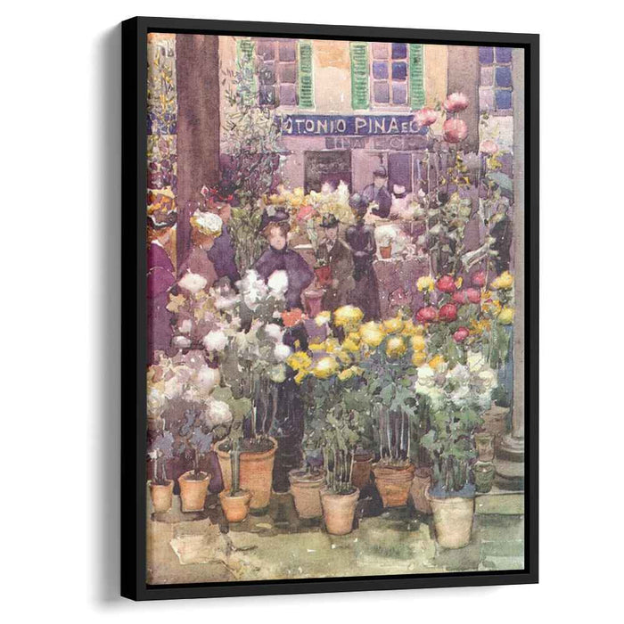 Italian flower market (1898) by Maurice Prendergast