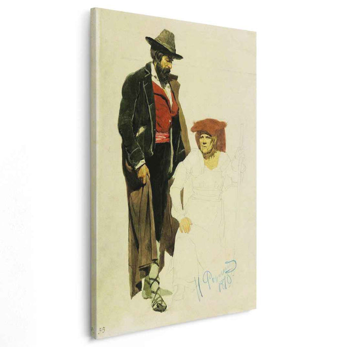 Italian models (1870) by Ilya Repin