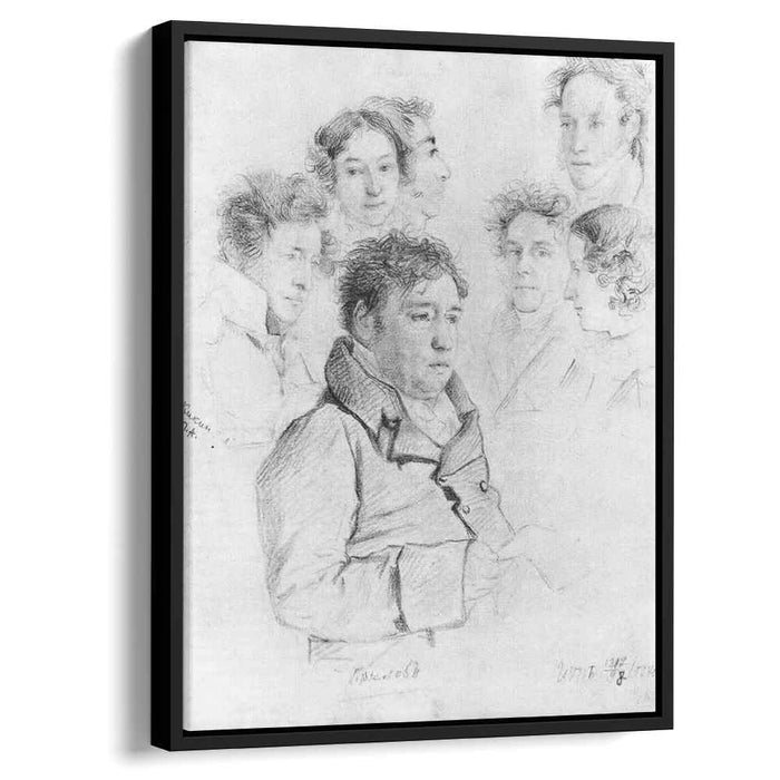 Ivan Krylov among artists (1808) by Orest Kiprensky