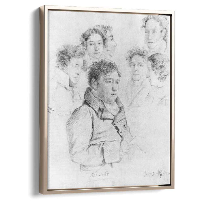 Ivan Krylov among artists (1808) by Orest Kiprensky