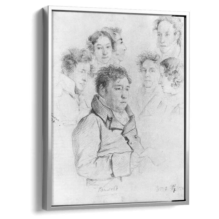 Ivan Krylov among artists (1808) by Orest Kiprensky