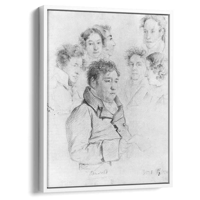 Ivan Krylov among artists (1808) by Orest Kiprensky