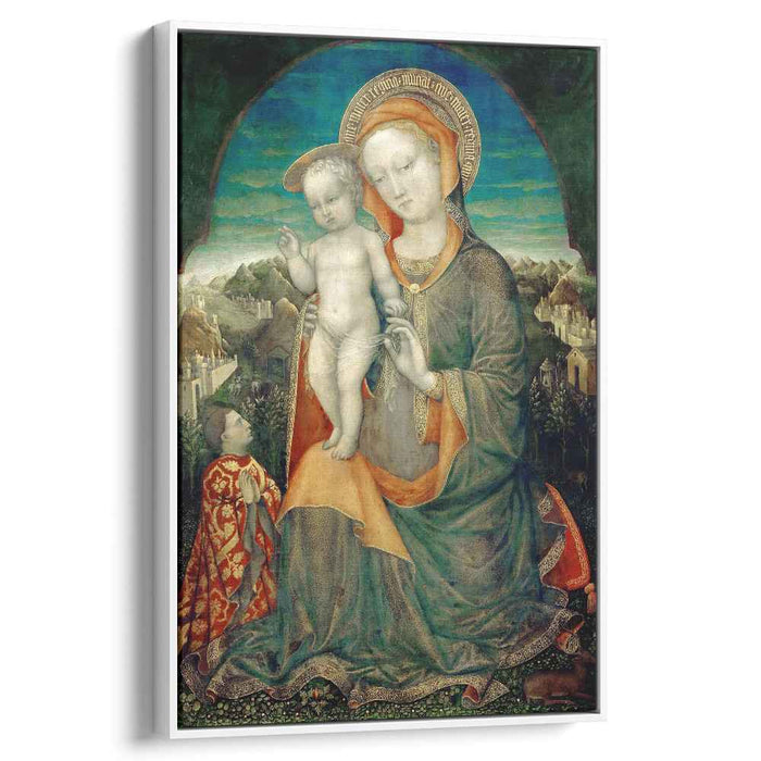 The Madonna of Humility adored by Leonello d'Este (1450) by Jacopo Bellini