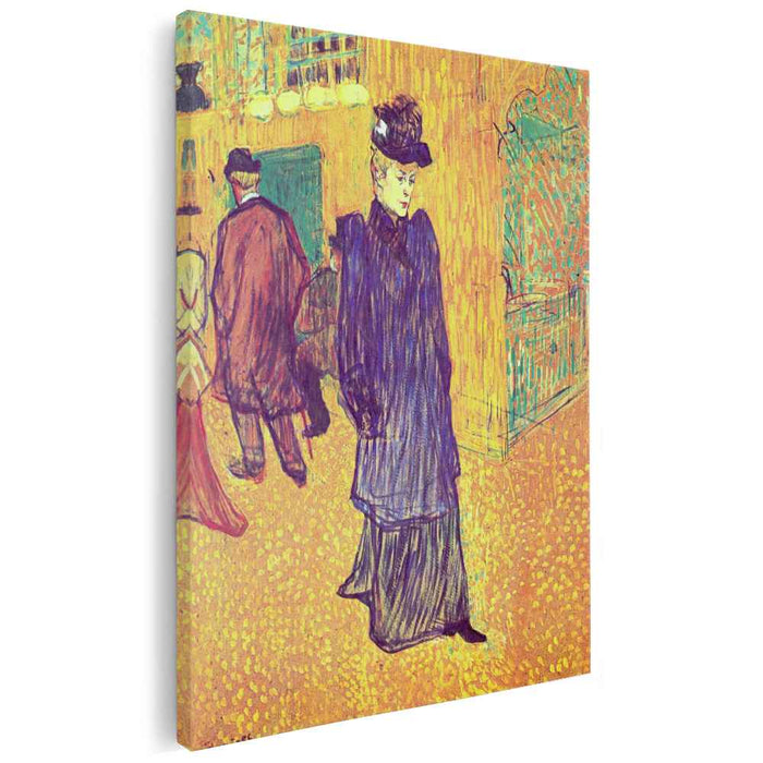 Jane Avril leaving the Moulin Rouge (1893) by Henri de Toulouse-Lautrec