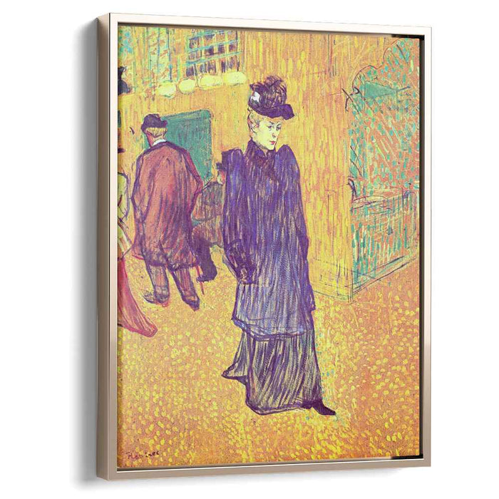 Jane Avril leaving the Moulin Rouge (1893) by Henri de Toulouse-Lautrec