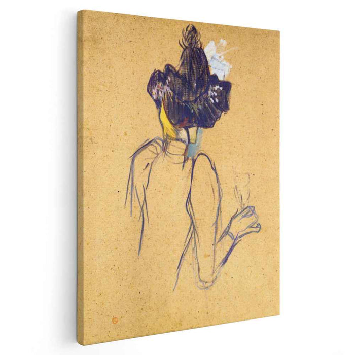 Jane Avril Seen from the Back (1893) by Henri de Toulouse-Lautrec