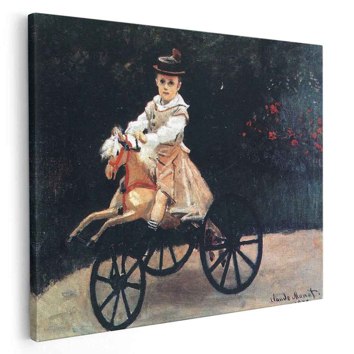 Jean Monet on a Mechanical Horse (1872) by Claude Monet