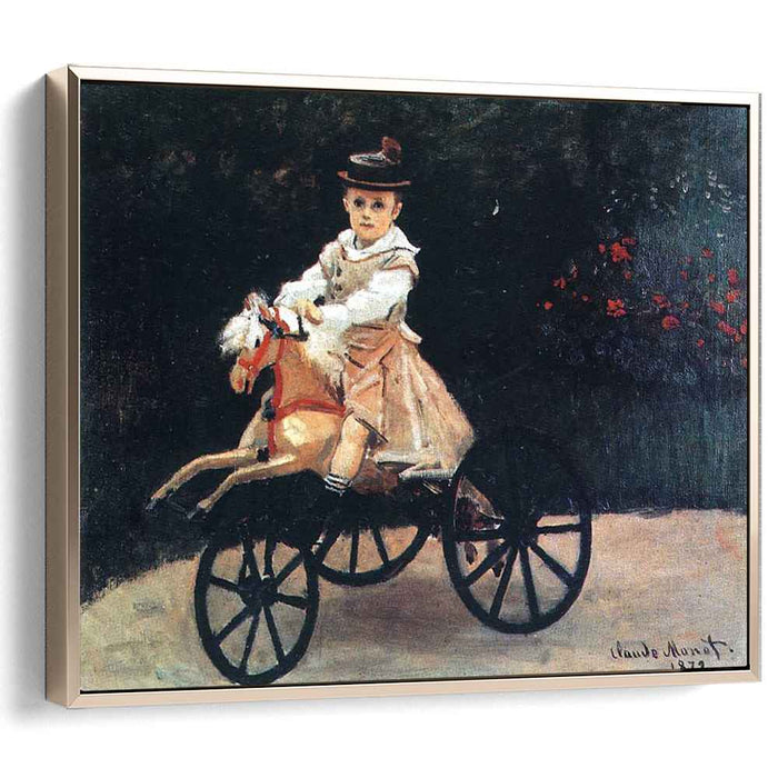 Jean Monet on a Mechanical Horse (1872) by Claude Monet