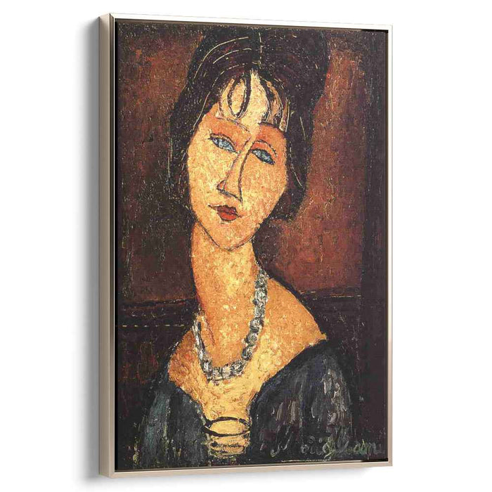 Jeanne Hebuterne with Necklace (1917) by Amedeo Modigliani