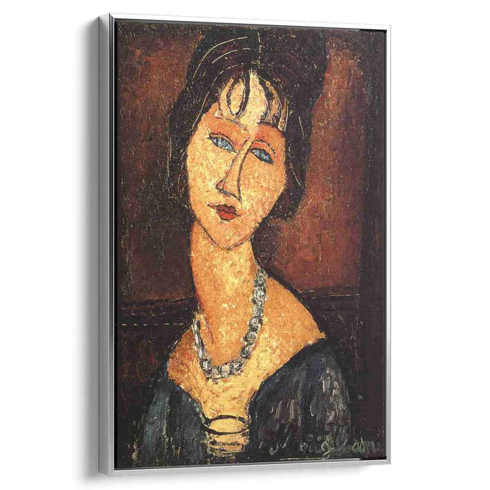 Jeanne Hebuterne with Necklace (1917) by Amedeo Modigliani